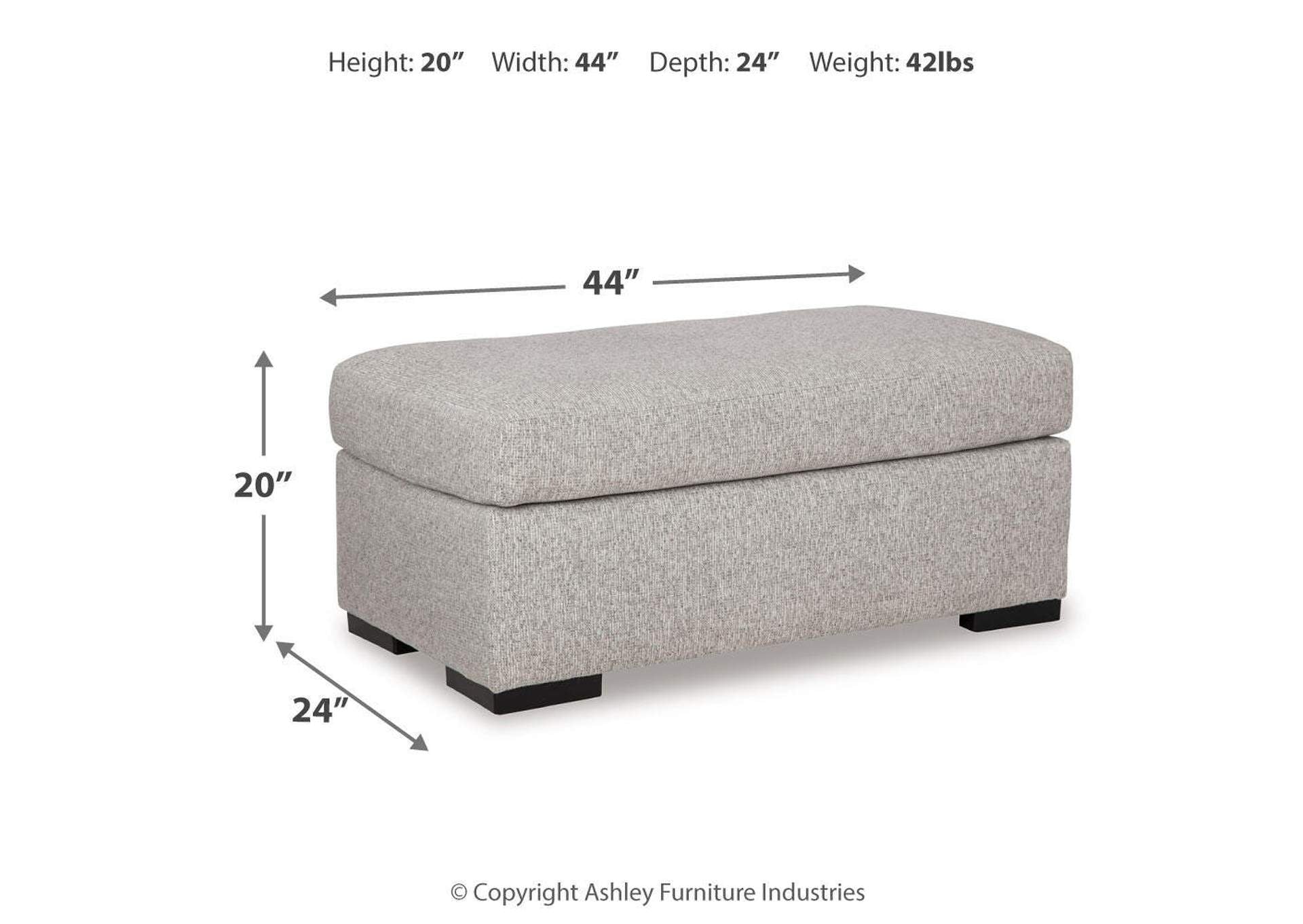Evansley Chair and Ottoman dimensions