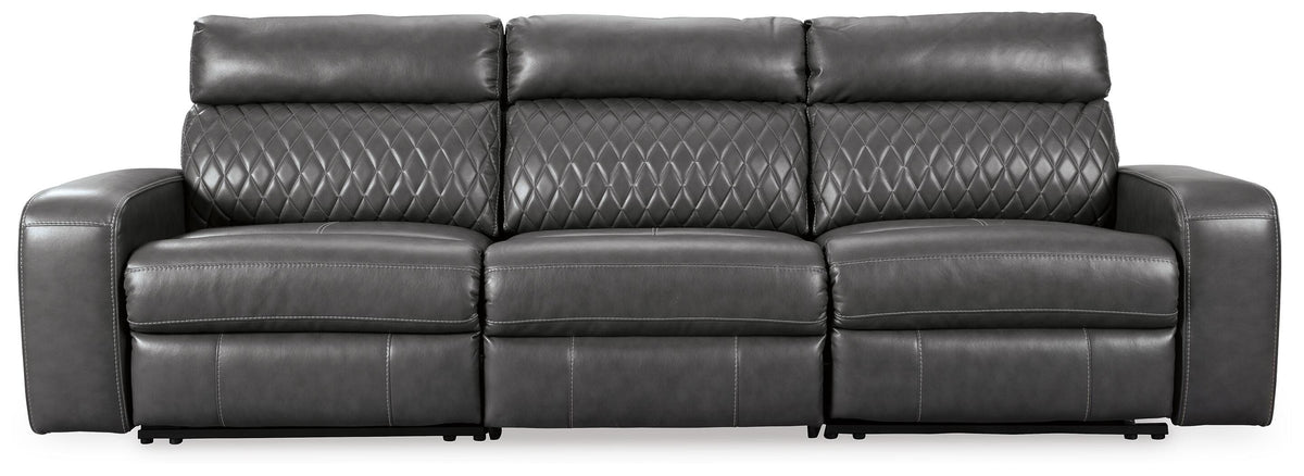 Samperstone sectional, 3-Piece Power Reclining Sectional Sofa · 113 × 38 × 41 in, view 2