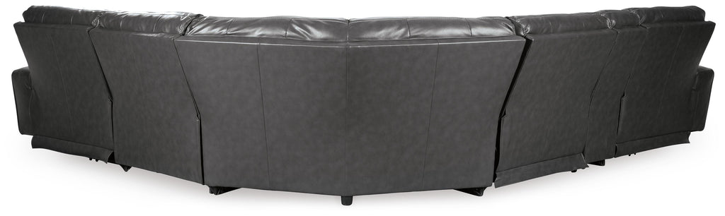 Samperstone sectional, 6-Piece Power Reclining Sectional · 134 × 120 × 41 in, view 4