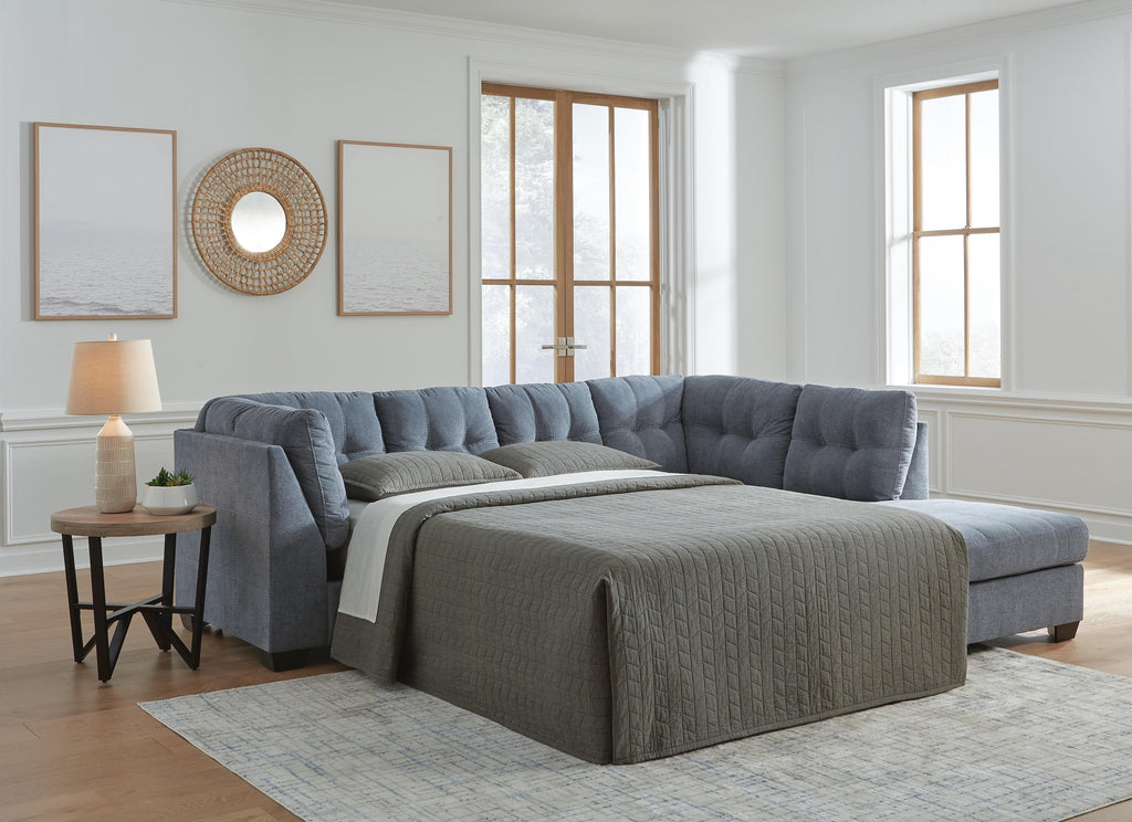 Marleton sectional, 2-Piece Sleeper Sectional with Chaise · Right-Facing Chaise · 115 × 91 × 38 in, view 2