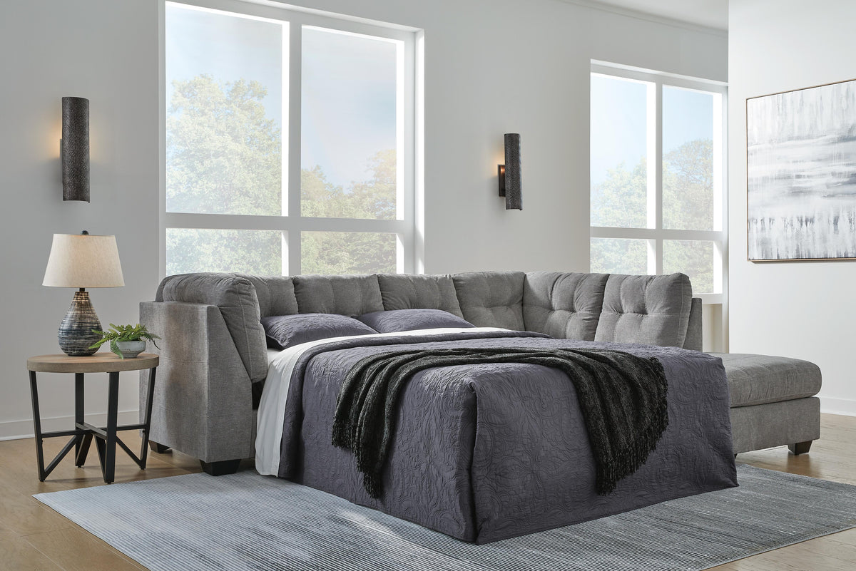 Marleton sectional, 2-Piece Sleeper Sectional with Chaise · Right-Facing Chaise · 115 × 91 × 38 in, view 2