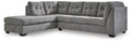 Marleton sectional, 2-Piece Sectional with Chaise · Left-Facing Chaise · 115 × 91 × 38 in, view 1