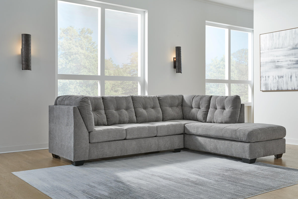 Marleton sectional, 2-Piece Sectional with Chaise · Right-Facing Chaise · 115 × 91 × 38 in, view 2