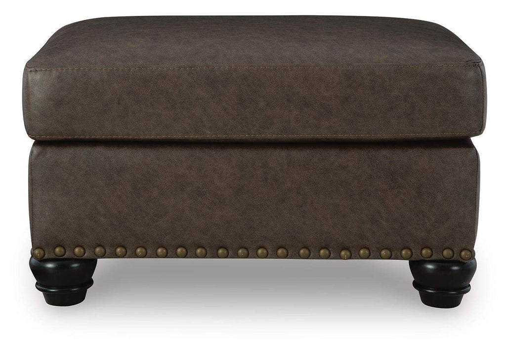 Roxmere Chair and Ottoman front view