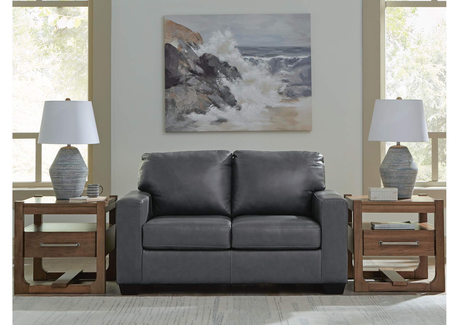 Bolsena Leather Sofa and Loveseat