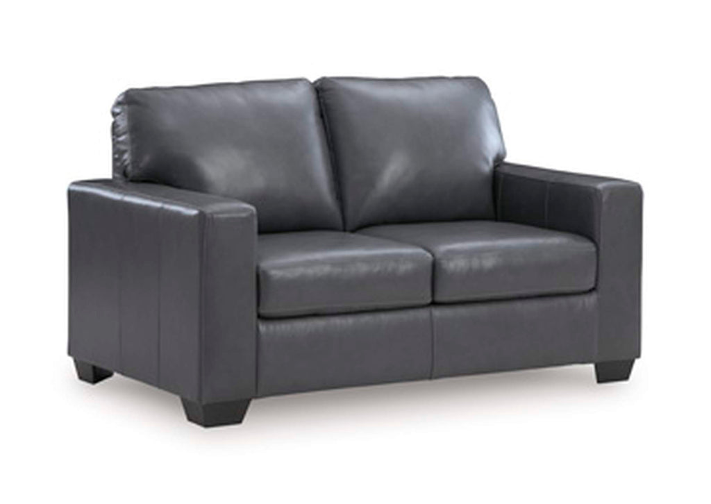 Bolsena Leather Sofa and Loveseat angled view