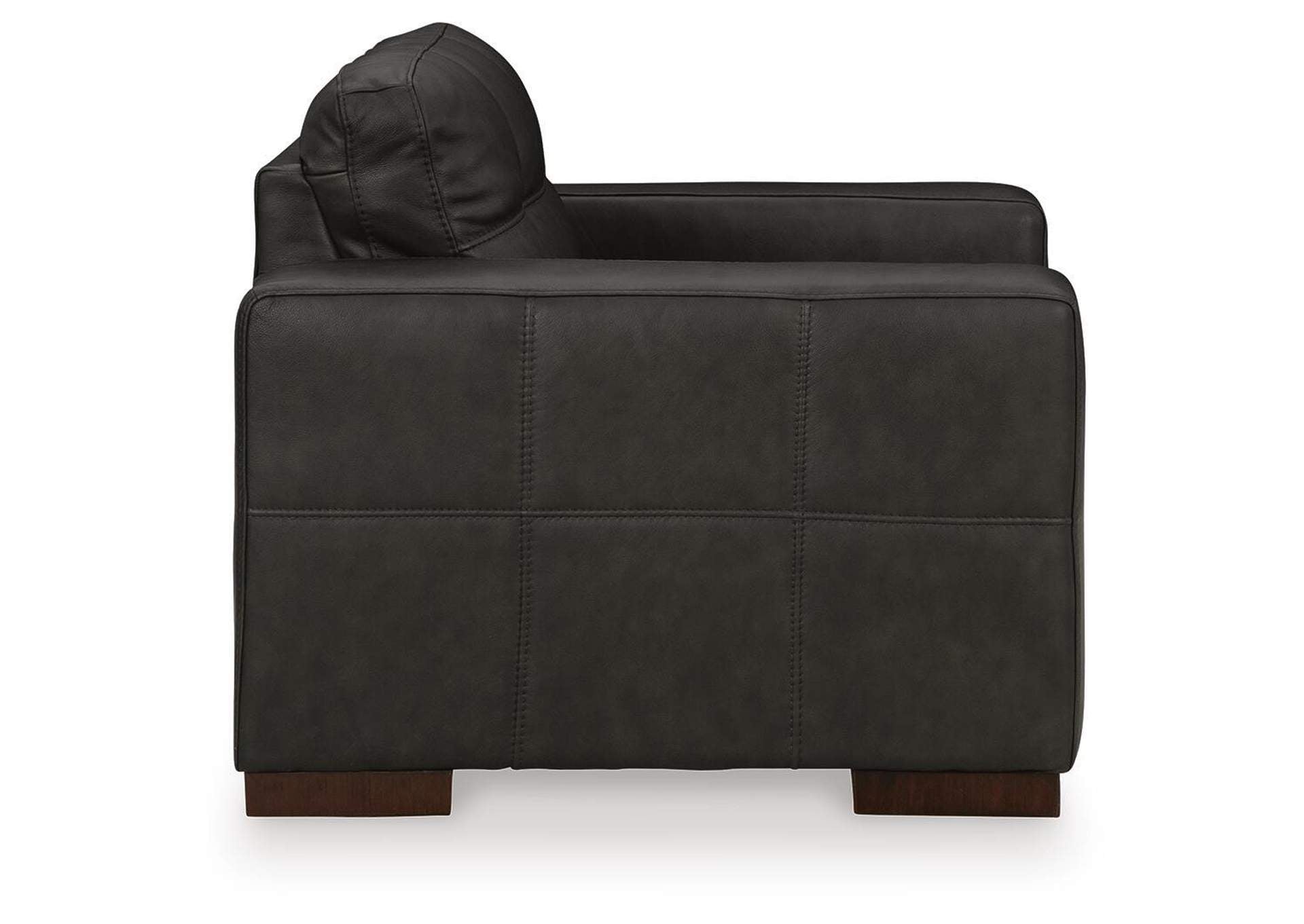 Luigi Sofa, Loveseat, Chair and Ottoman side view