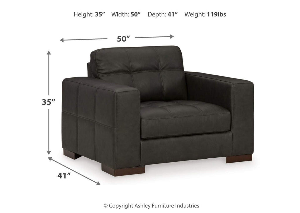 Luigi Sofa, Loveseat, Chair and Ottoman dimensions