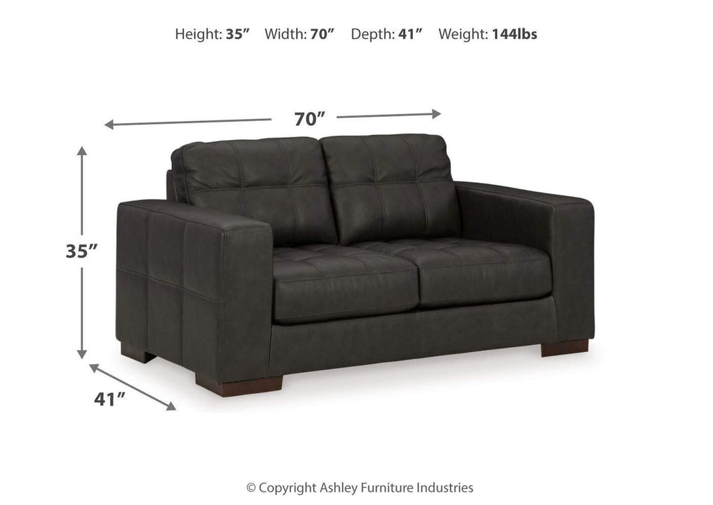 Luigi Sofa, Loveseat, Chair and Ottoman dimensions