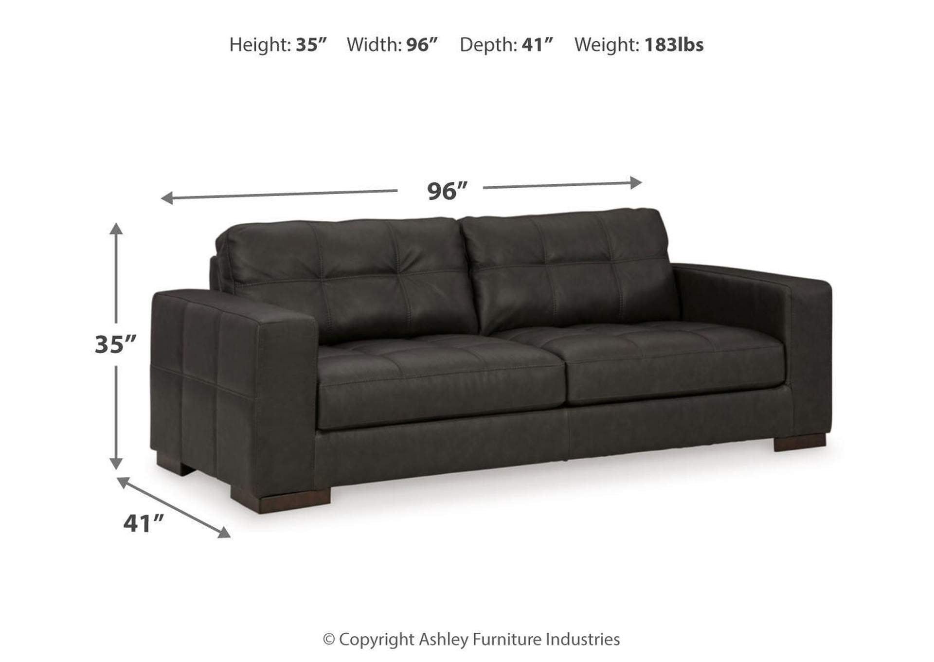Luigi Sofa dimensions