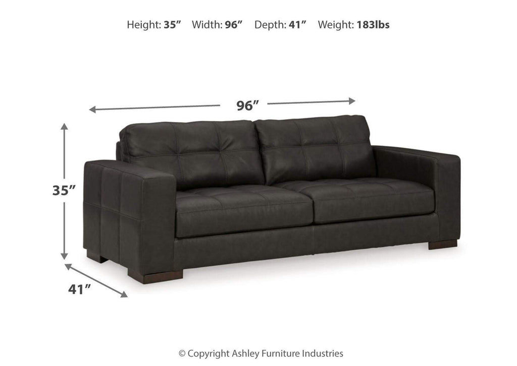 Luigi Sofa, Loveseat, Chair and Ottoman dimensions