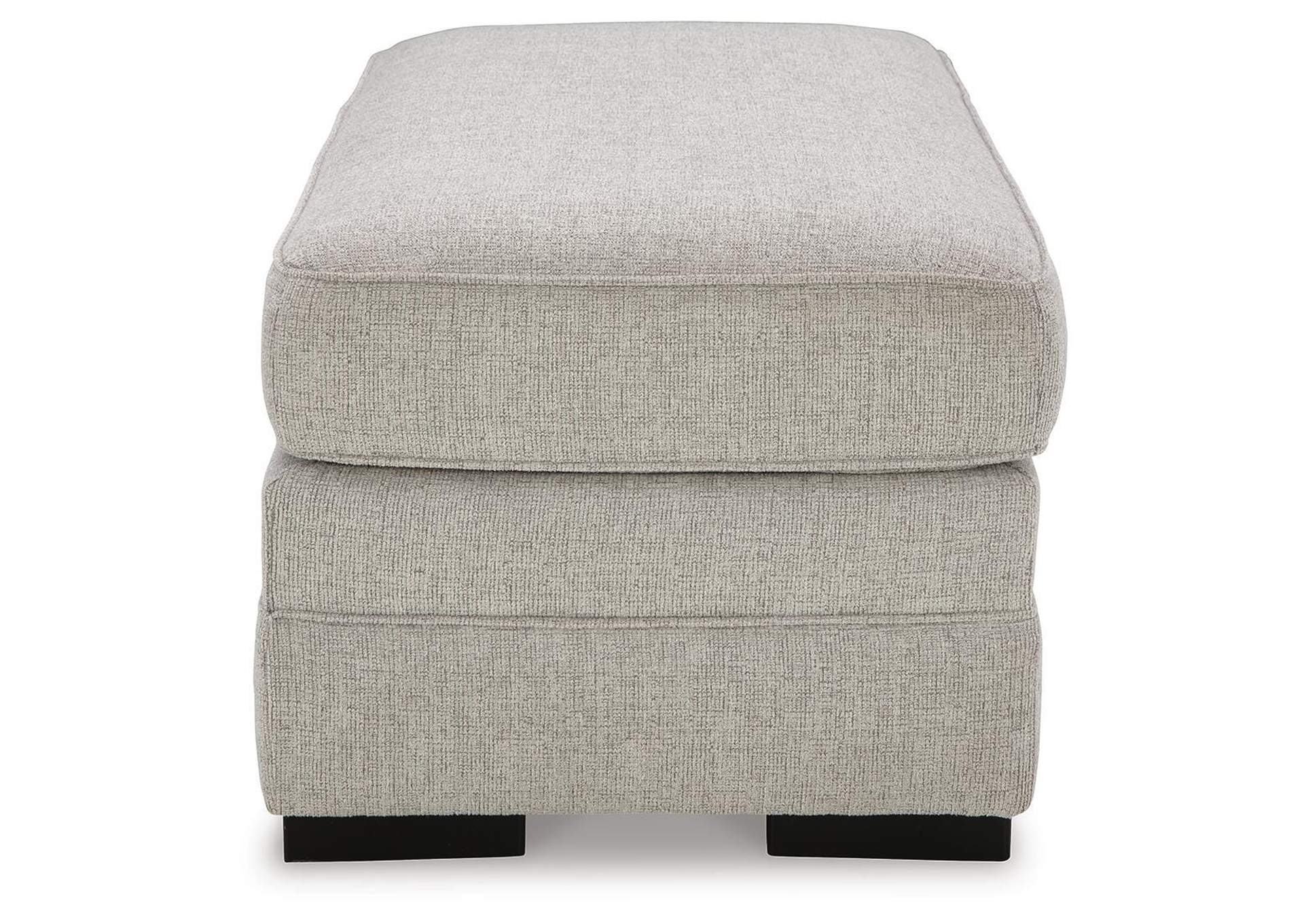 Eastonbridge Chair and Ottoman side view