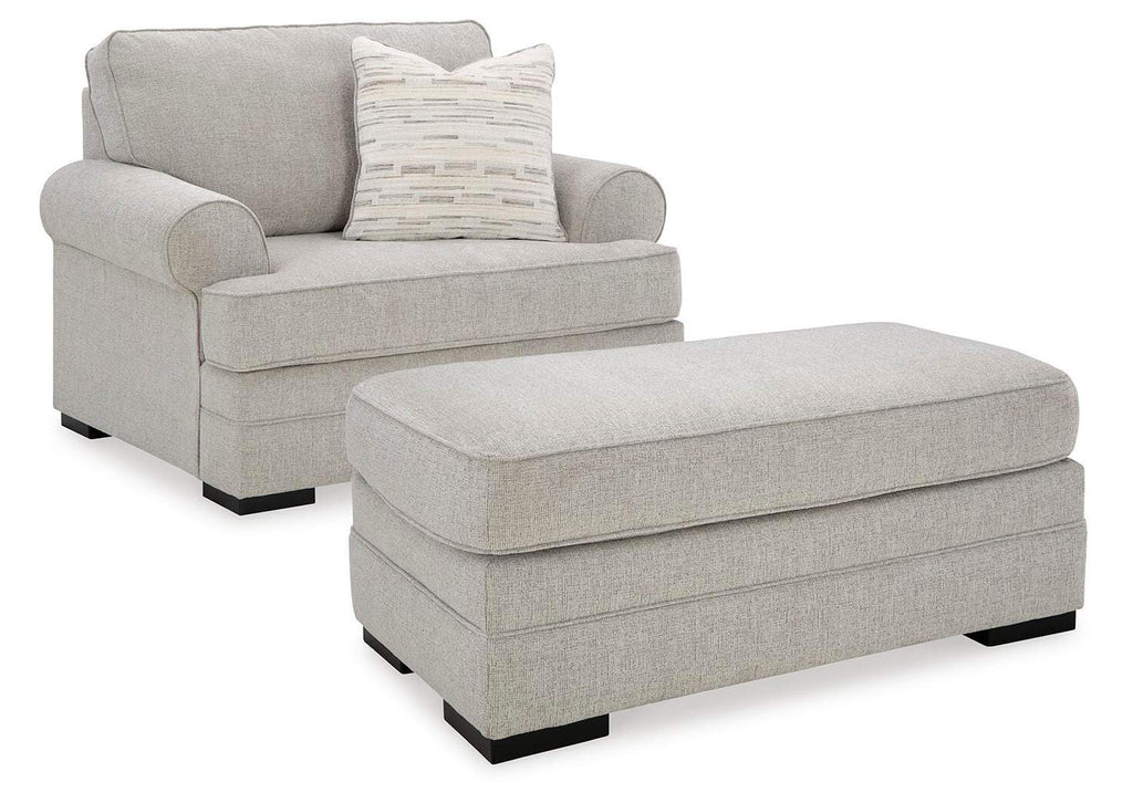 Eastonbridge Sofa Chaise, Chair, and Ottoman