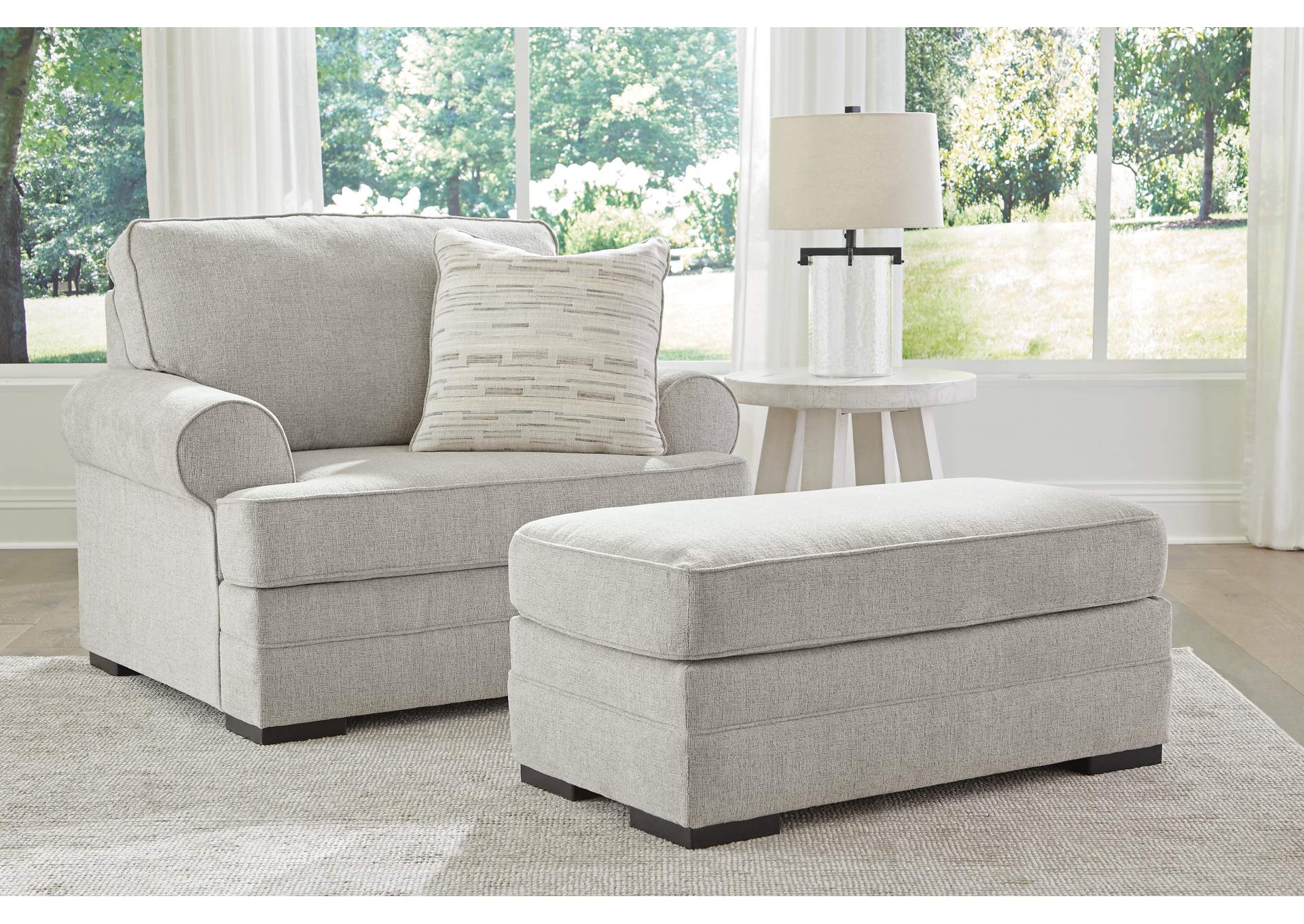 Eastonbridge Sofa Chaise, Chair, and Ottoman