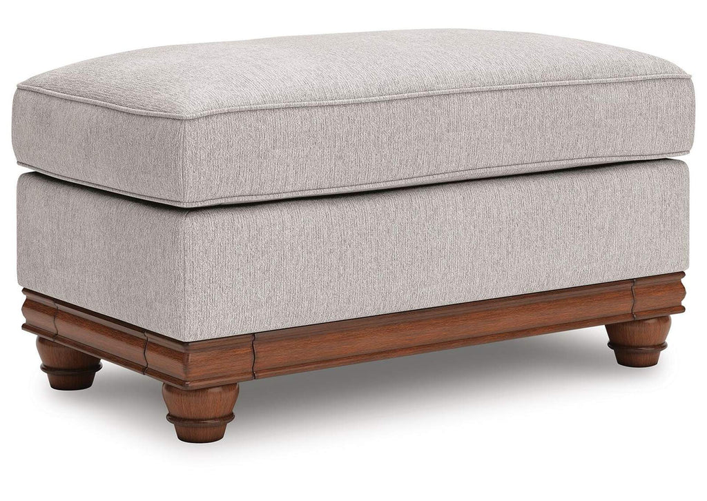 Clearbrooke Ottoman angled view