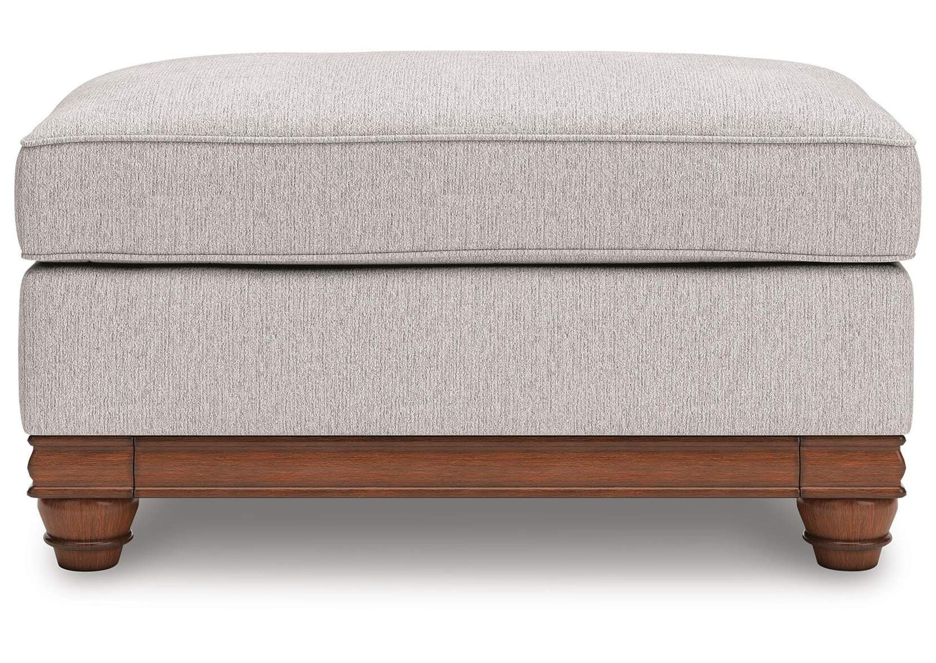 Stoughton Chair and Ottoman front view