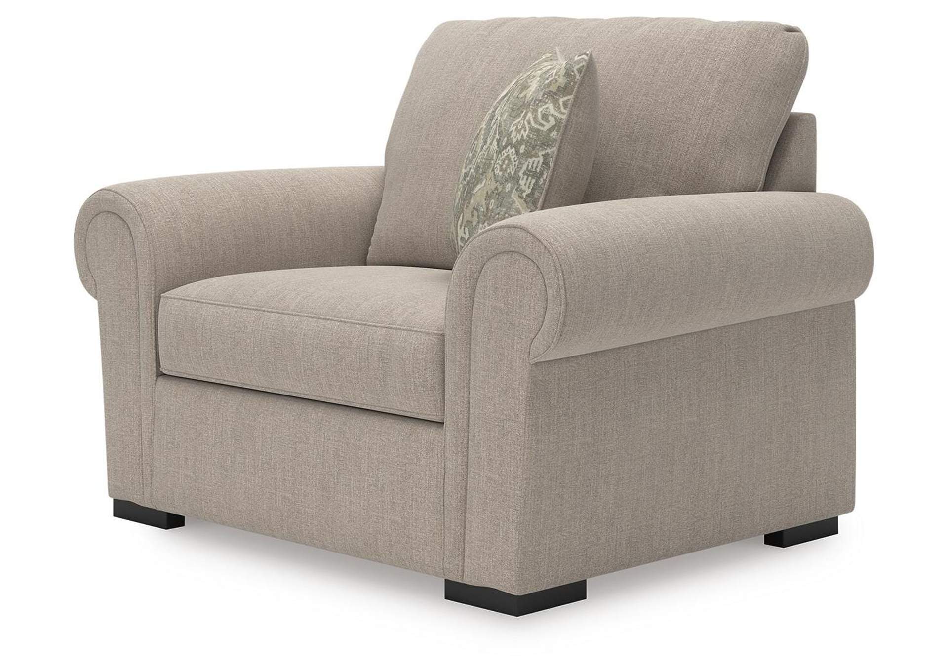 Sararose Oversized Chair angled view