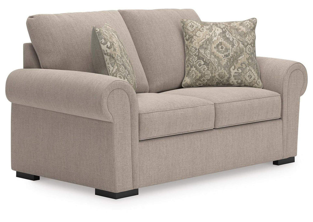 Sararose Loveseat angled view