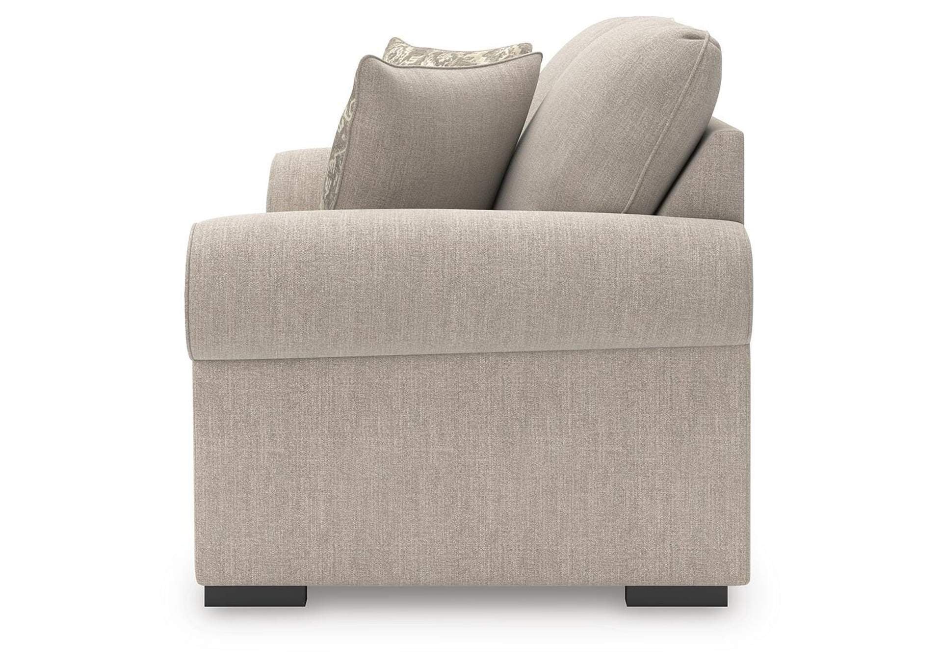 Sararose Loveseat side view