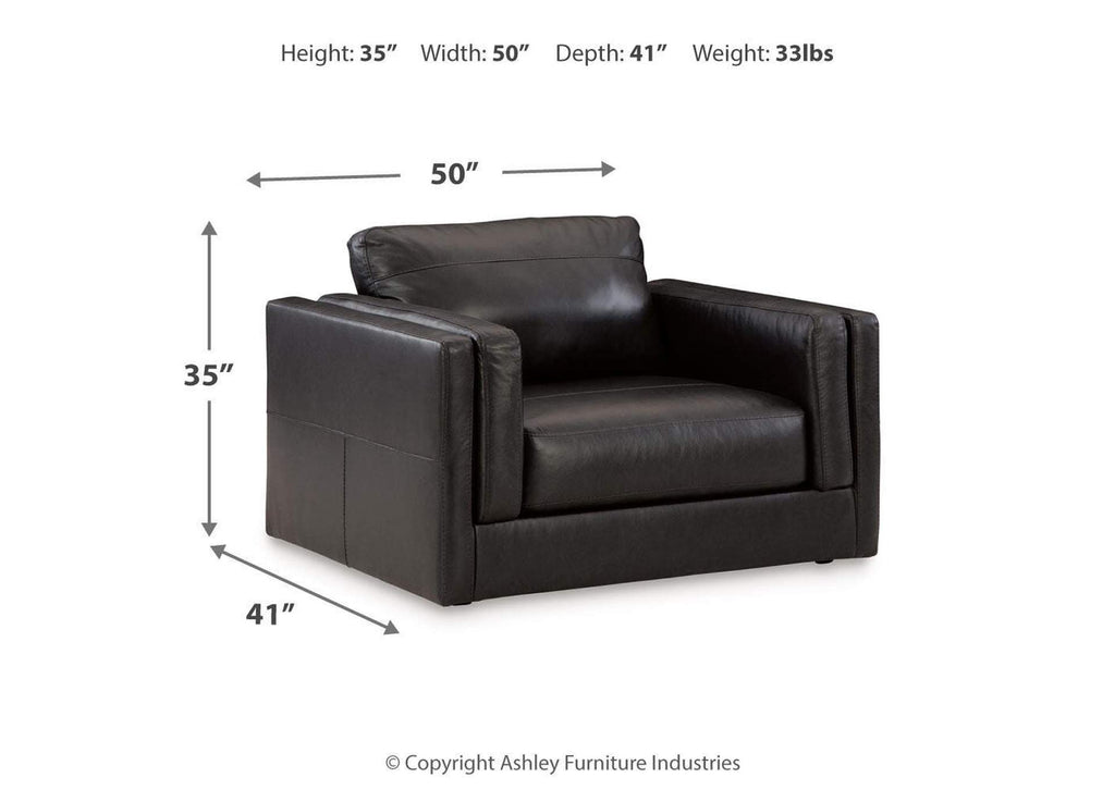 Amiata Sofa, Loveseat, Chair and Ottoman dimensions