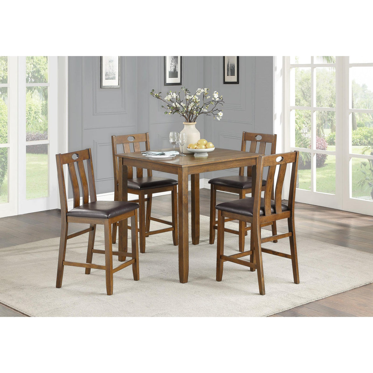 Weston counter-height table front view