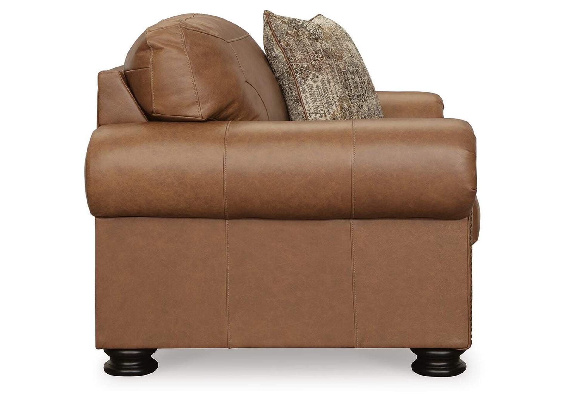 Carianna Sofa, Loveseat, Chair and Ottoman side view