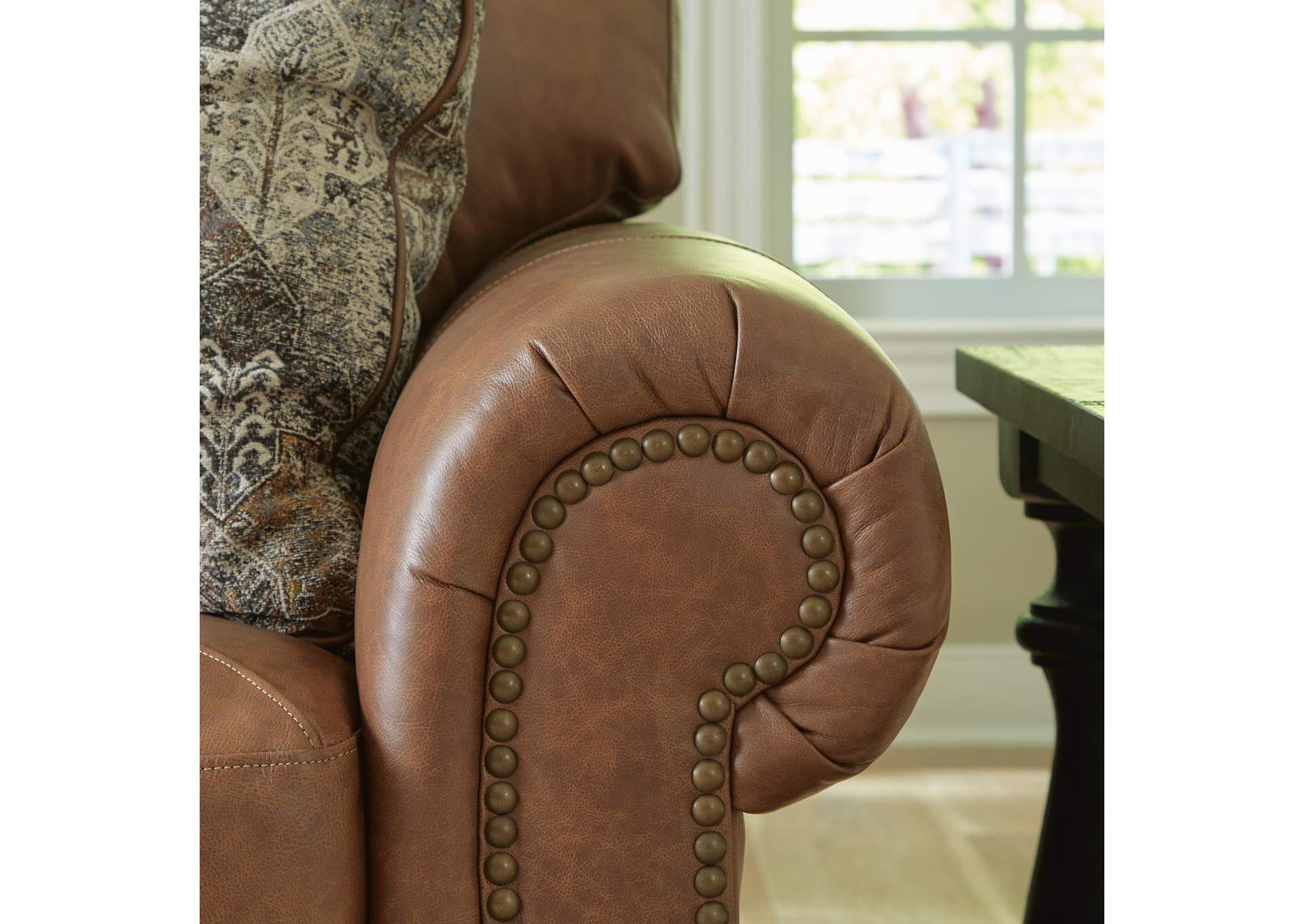 Carianna Leather Sofa and Loveseat detail