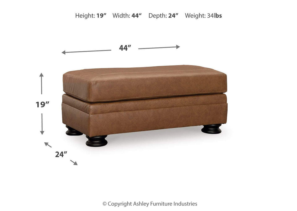 Carianna Sofa, Loveseat, Chair and Ottoman dimensions