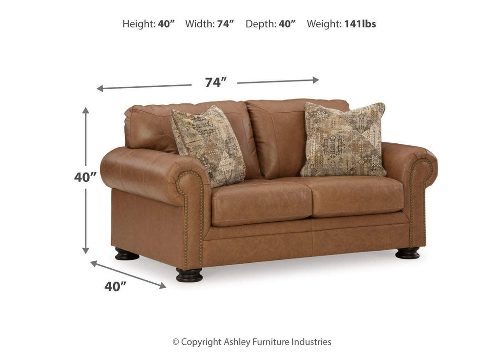 Carianna Loveseat dimensions