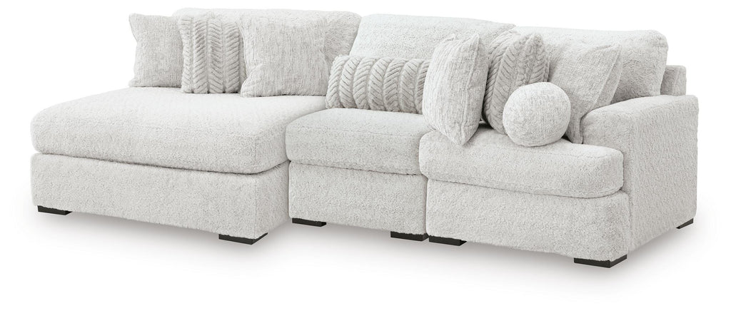 Cuddle Plush sectional, 3-Piece Sectional with Chaise · 125 × 66 × 43 in · PC59106S7, view 1