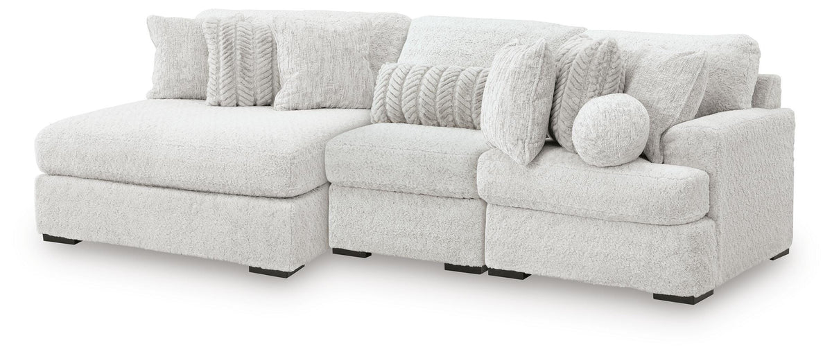 Cuddle Plush sectional, 3-Piece Sectional with Chaise · 125 × 66 × 43 in · PC59106S7, view 1
