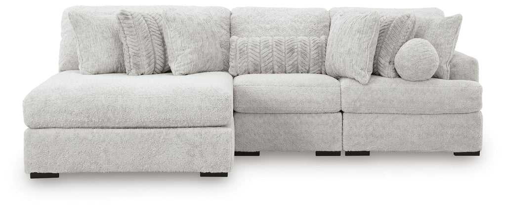 Cuddle Plush sectional, 3-Piece Sectional with Chaise · 125 × 66 × 43 in · PC59106S7, view 3