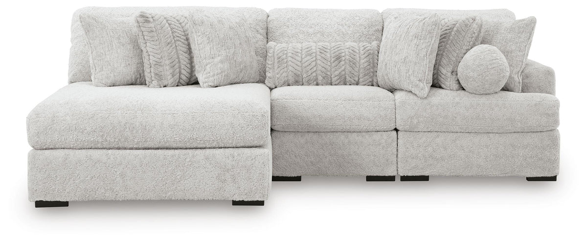 Cuddle Plush sectional, 3-Piece Sectional with Chaise · 125 × 66 × 43 in · PC59106S7, view 3