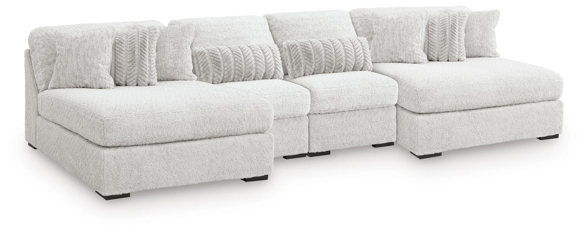 Cuddle Plush sectional, 4-Piece Sectional with Chaise · 168 × 66 × 43 in, view 1