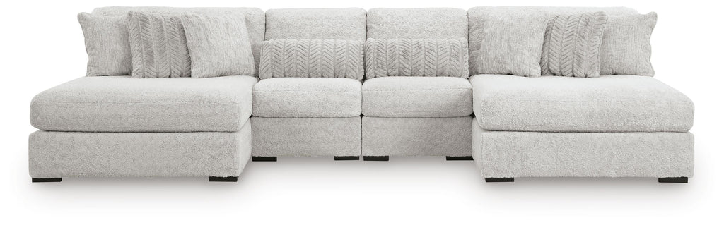 Cuddle Plush sectional, 4-Piece Sectional with Chaise · 168 × 66 × 43 in, view 3