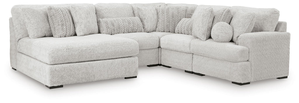 Cuddle Plush sectional, 5-Piece Sectional with Chaise · 125 × 113 × 43 in, view 1