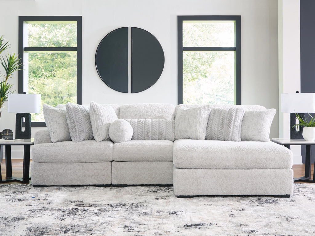 Cuddle Plush sectional, 3-Piece Sectional with Chaise · 125 × 66 × 43 in, view 2