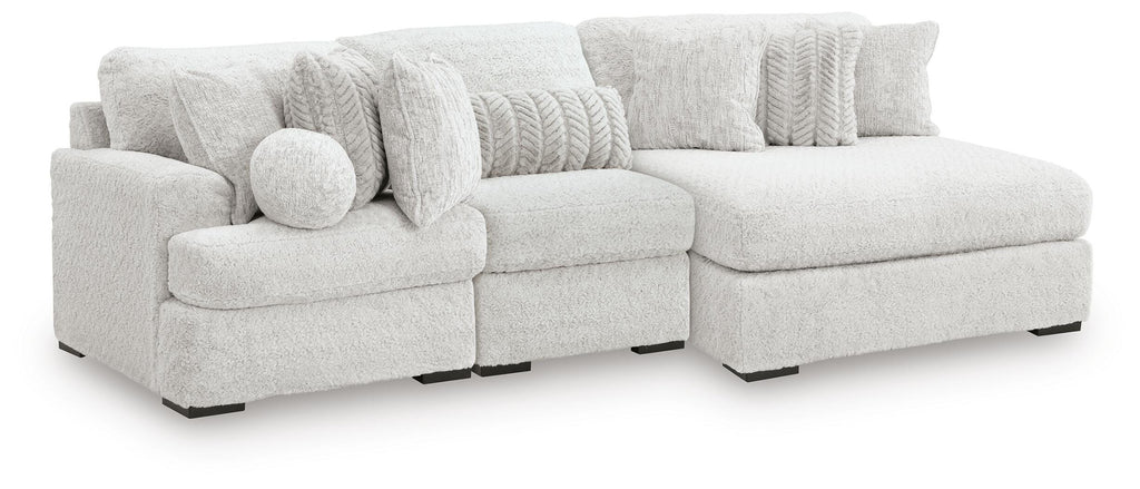Cuddle Plush sectional, 3-Piece Sectional with Chaise · 125 × 66 × 43 in, view 1