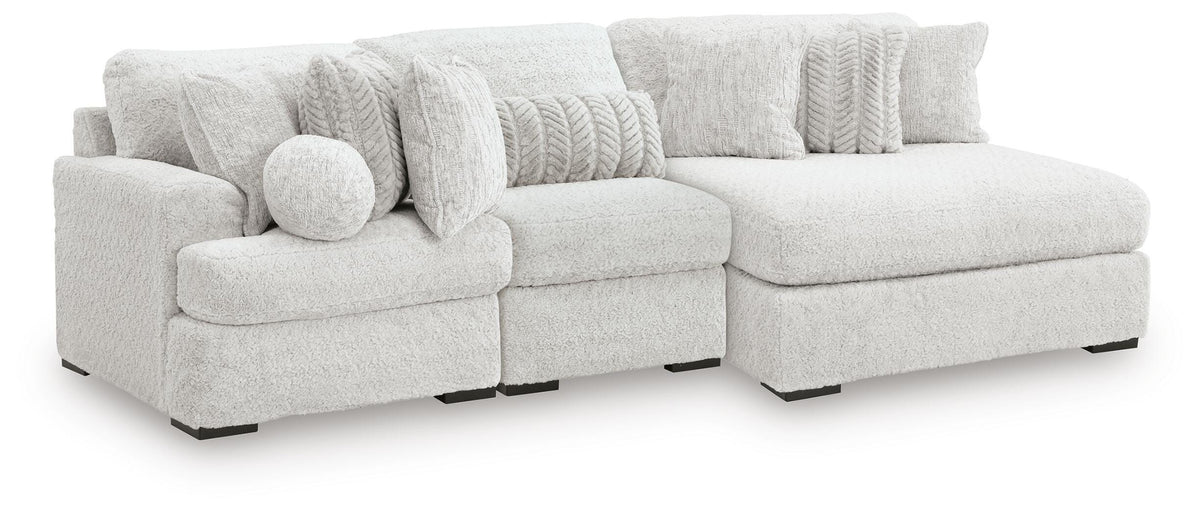 Cuddle Plush sectional, 3-Piece Sectional with Chaise · 125 × 66 × 43 in, view 1