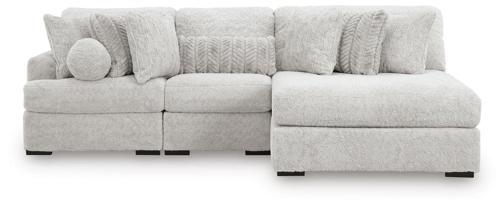 Cuddle Plush sectional, 3-Piece Sectional with Chaise · 125 × 66 × 43 in, view 3
