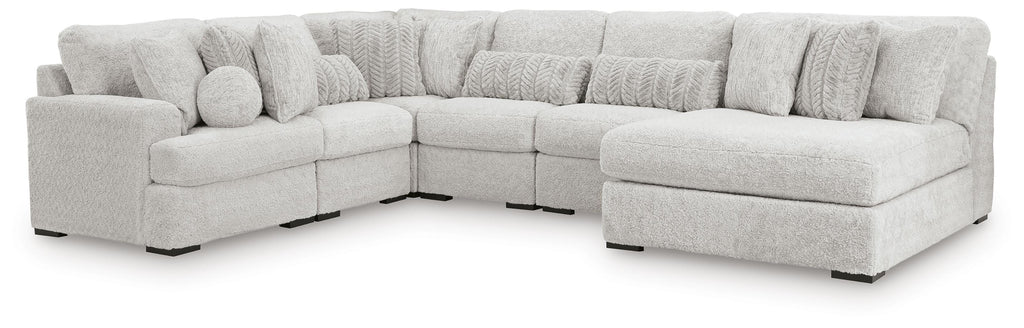 Cuddle Plush sectional, 6-Piece Sectional with Chaise · 113 × 156 × 43 in, view 1
