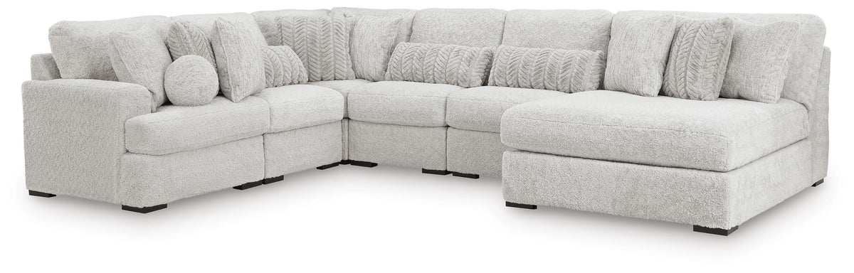 Cuddle Plush sectional, 6-Piece Sectional with Chaise · 113 × 156 × 43 in, view 1