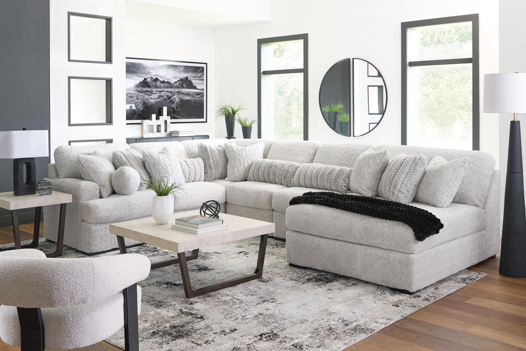 Cuddle Plush sectional, 6-Piece Sectional with Chaise · 113 × 156 × 43 in, view 3