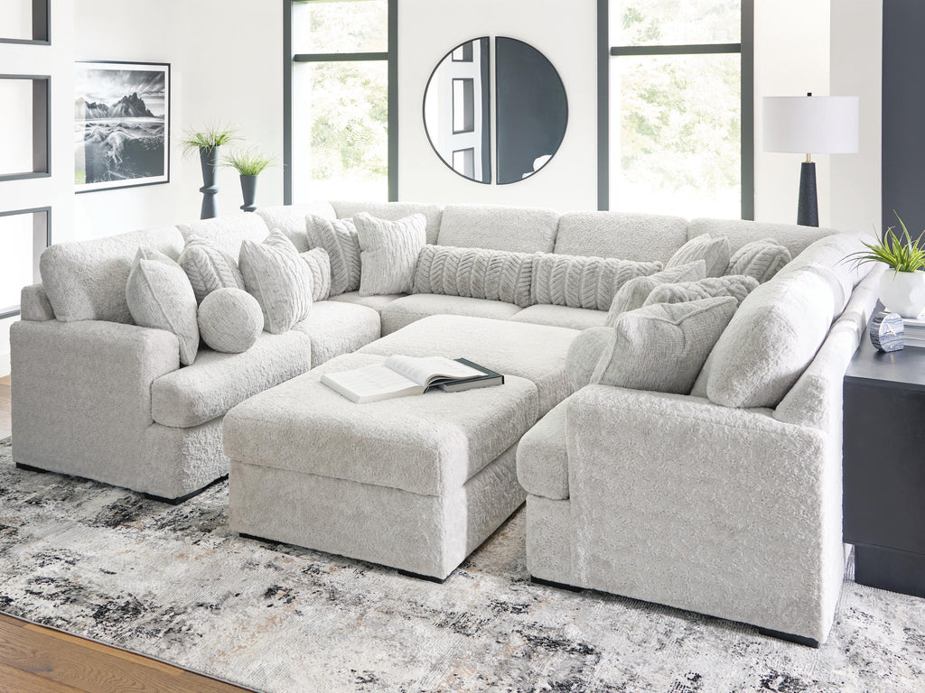 Cuddle Plush sectional, 10-Piece Sectional · 144 × 113 × 43 in, view 2