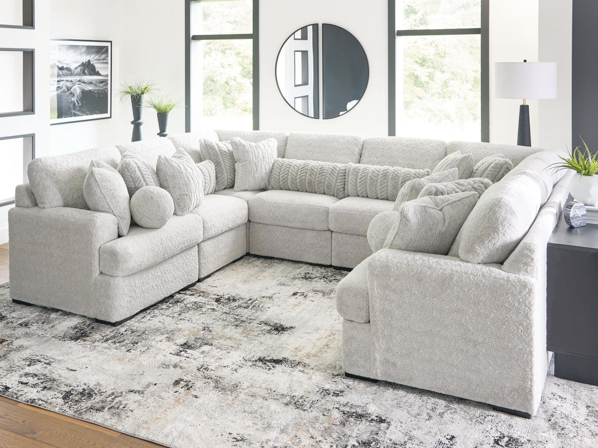 Cuddle Plush sectional, 8-Piece Sectional · 144 × 113 × 43 in, view 2