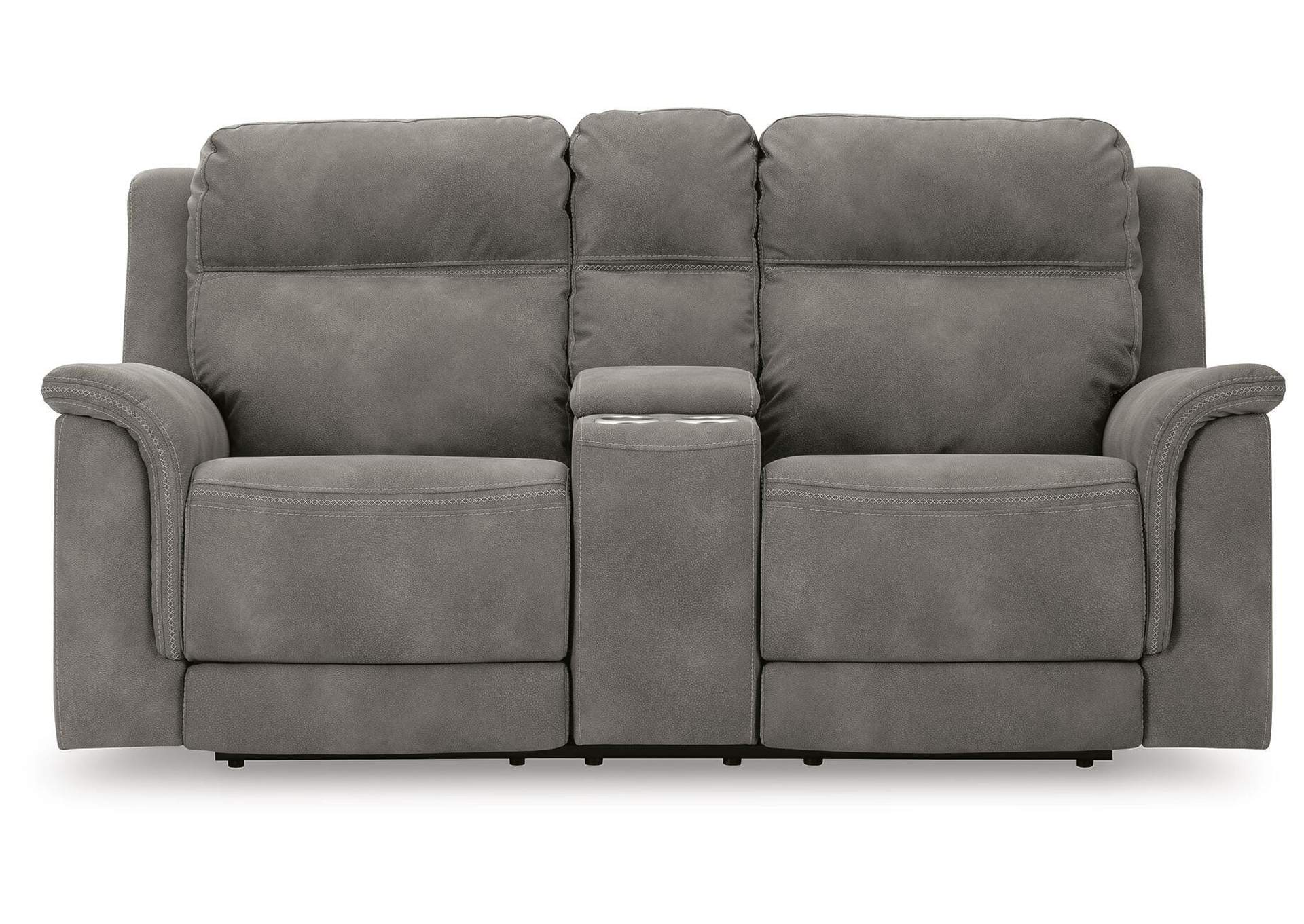 Next-Gen Durapella Power Reclining Loveseat with Console front view