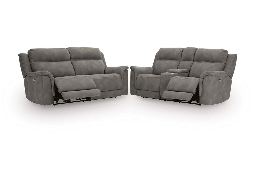 Next-Gen DuraPella Performance Fabric Dual Power Reclining Sofa and Loveseat