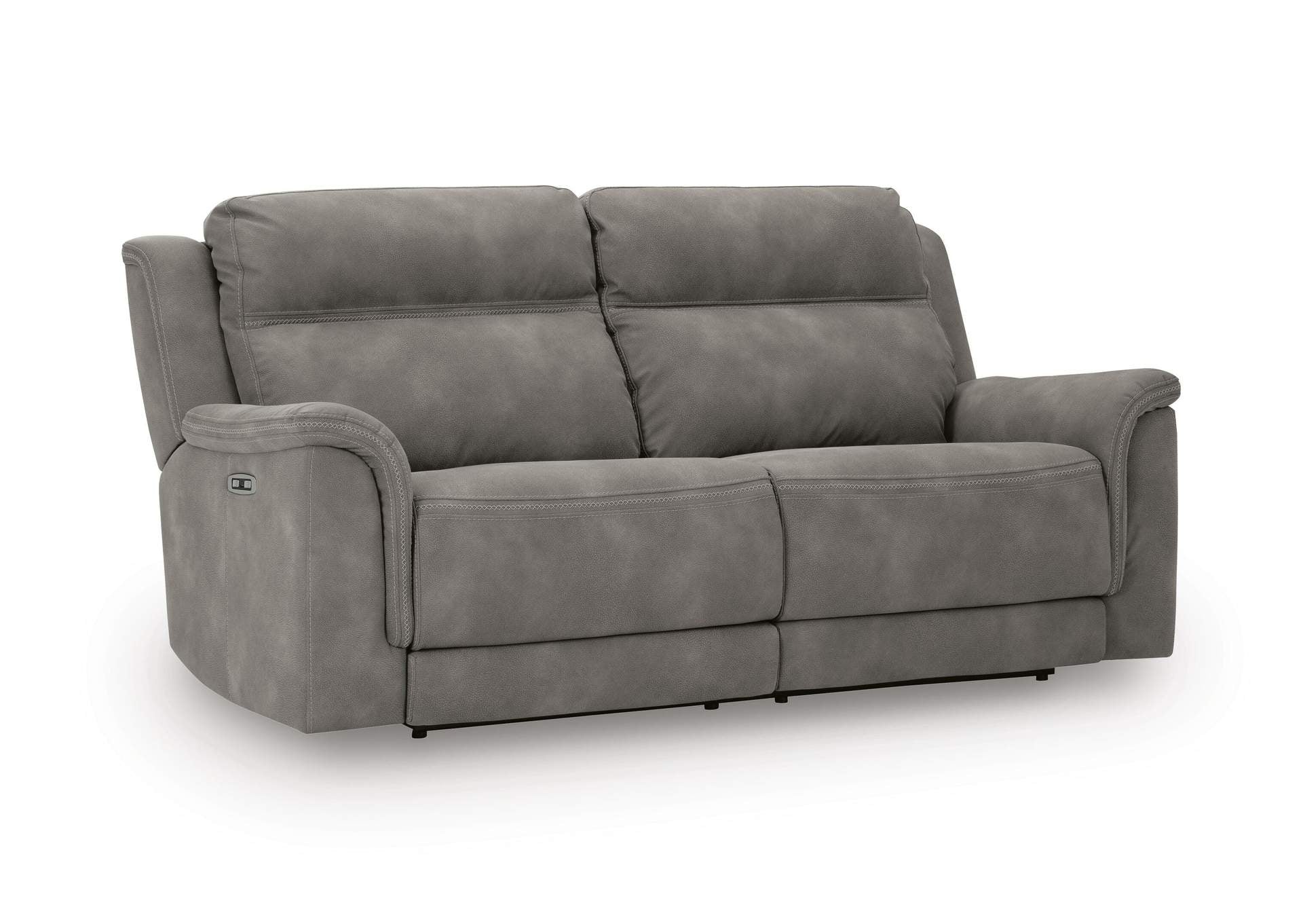 Next-Gen DuraPella Dual Power Reclining Sofa, Console Loveseat and Recliner in Slate — detail 4