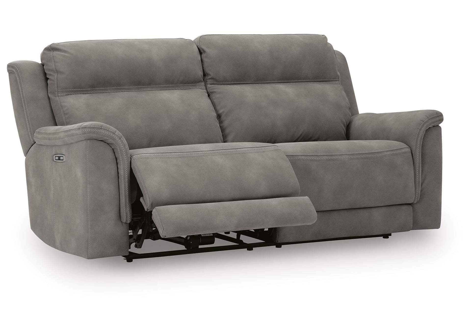 Next-Gen DuraPella Dual Power Reclining Sofa in Slate — detail 4
