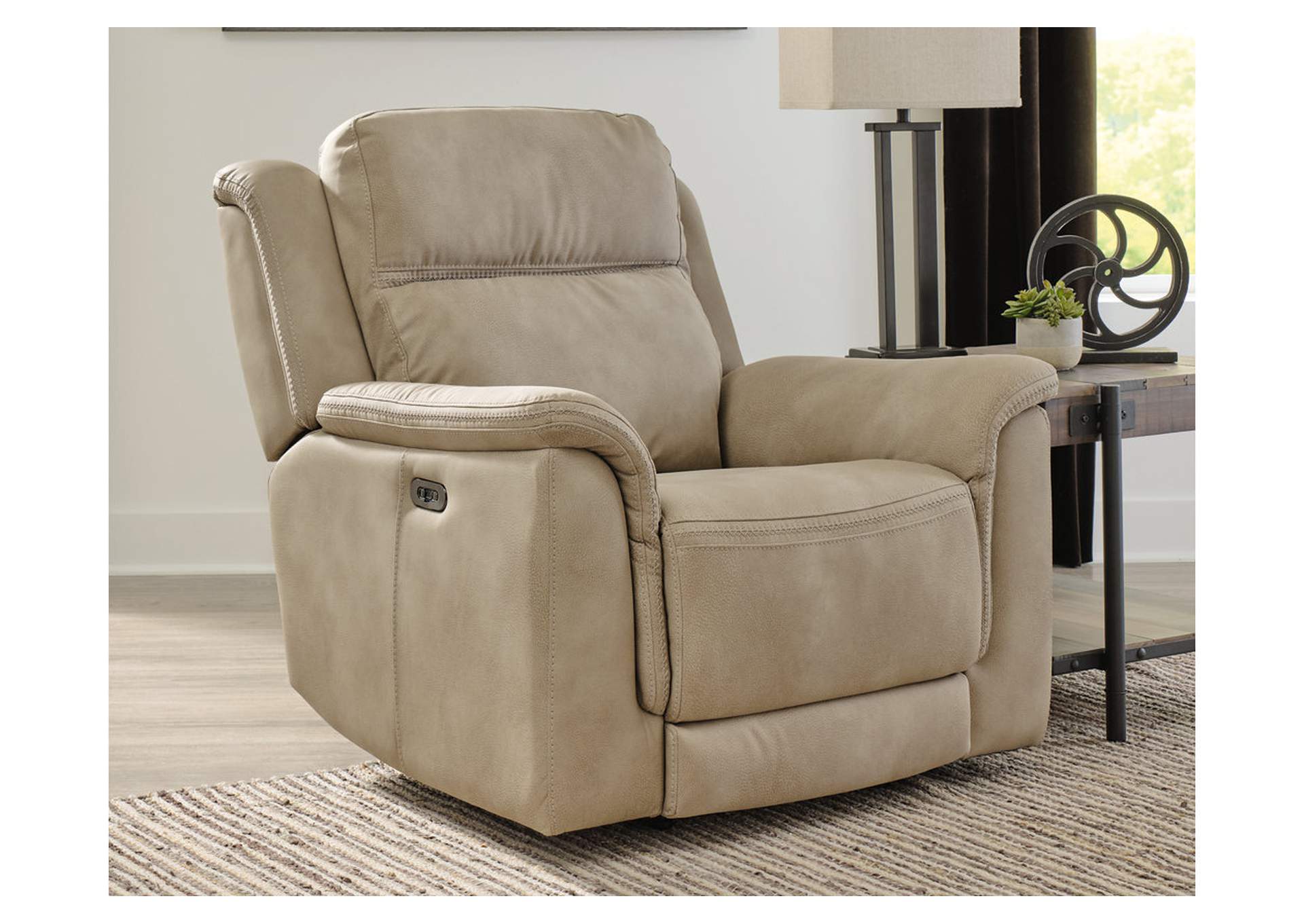 Next-Gen DuraPella Dual Power Recliner in Sand — detail 6
